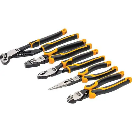PITBULL Cushion Grip Pliers Set in Foam Storage Tray