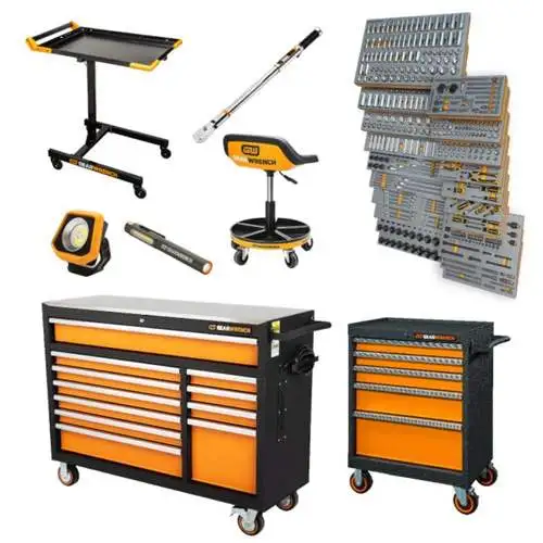 MEGAMOD Master Mechanic's Tool Set with Tool Storage