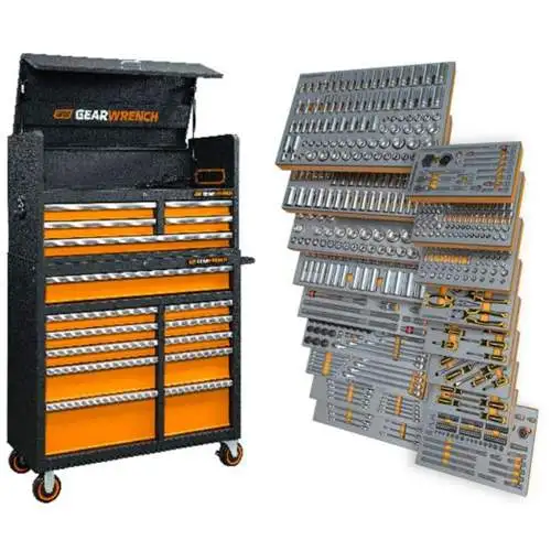 MEGAMOD Mechanics Tool Set in Premium Modular Foam Trays with Tool Storage