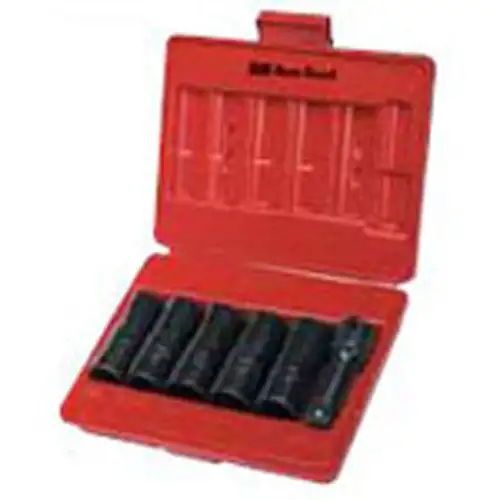 Socket Set, Double-Duty, Flip, 6 Pc