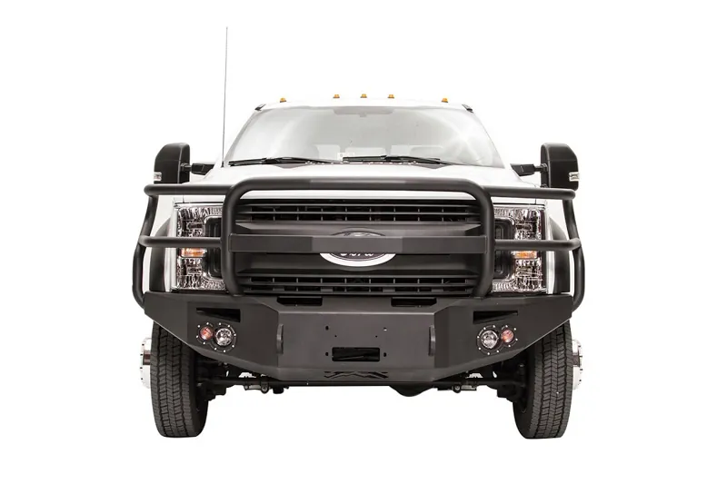2017-2022 F450 & F550 Fab Fours Premium Winch-Ready Front Bumper with Full Grille Guard | FS17-A4250-1