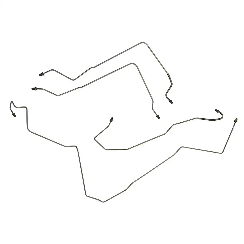 1999-05 Pontiac Grand Am SE /Rear Drum ABS (Side of ABS) Front Brake Line Kit 4pc, OE Steel