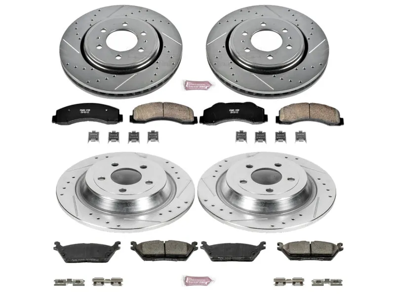 2015-2017 Ford F150 & Ford Raptor Power Stop Z23 Full Brake Kit (Electronic Parking Brake) | K6803