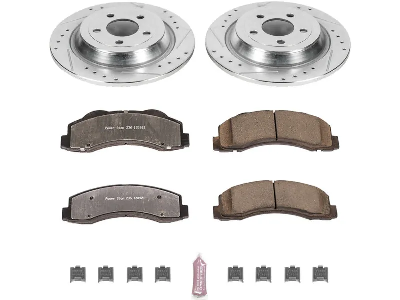 2015-2017 Ford F150 & Ford Raptor Power Stop Z36 Rear Brake Kit (with Electronic Parking Brake) | K6814-36