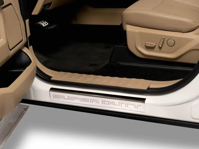 2017-2022 Ford F250 & F350 SuperCab/Regular Cab Putco Stainless Steel Door Covers | 95180FD
