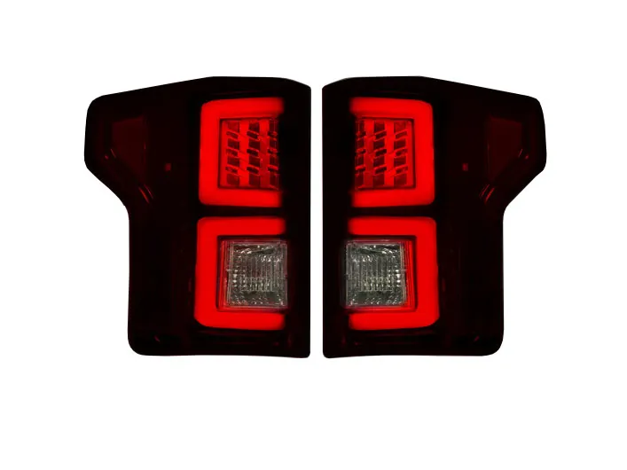 2015-2017 Ford F150 Recon LED Red Smoked Taillights | 264268RBK