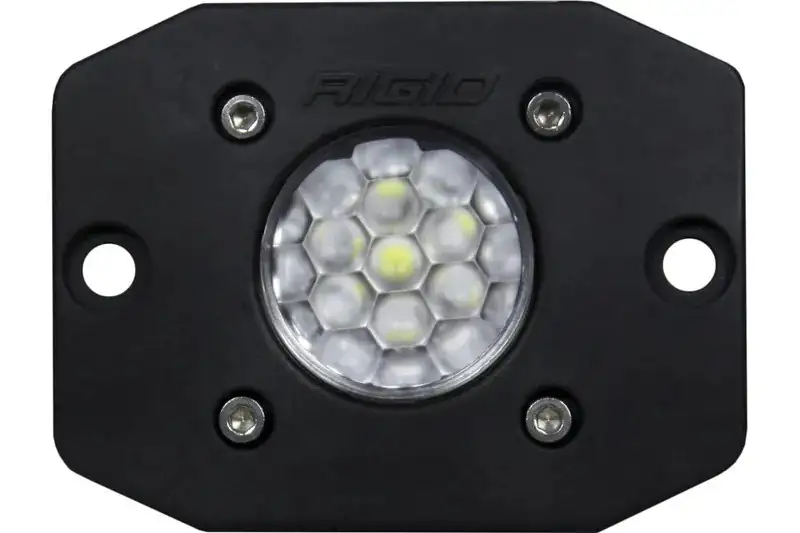 Rigid Industries 2x3 inch Ignite Series Flush Mount White Flood Diffused Off-Road LED Light (Black) | 20631