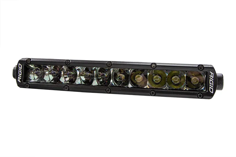Rigid Industries 10 inch SR-Series Midnight Pro LED Light Bar White Spot | 910213BLK