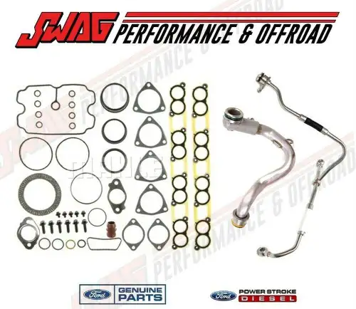 08-10 Ford 6.4L Powerstroke Drain & Feed Tubes & Mahle Manifold Gasket Set