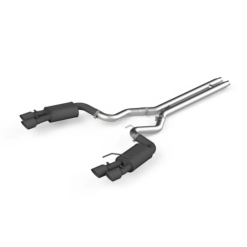 2018-2023 Ford Mustang GT MBRP BLK-Series 3 inch Cat-Back Exhaust System (Aluminized Steel) | S7205BLK