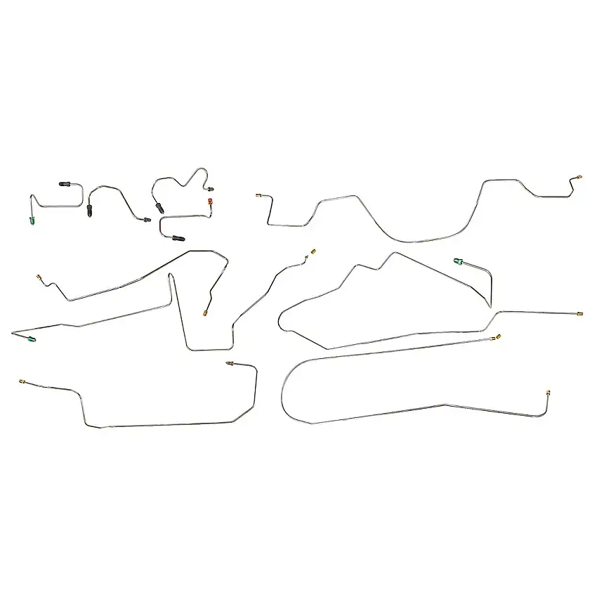 1998-01 Ford Explorer 4WD Four-Wheel Disc w/ABS Complete Brake Line Kit 8pc, Stainless