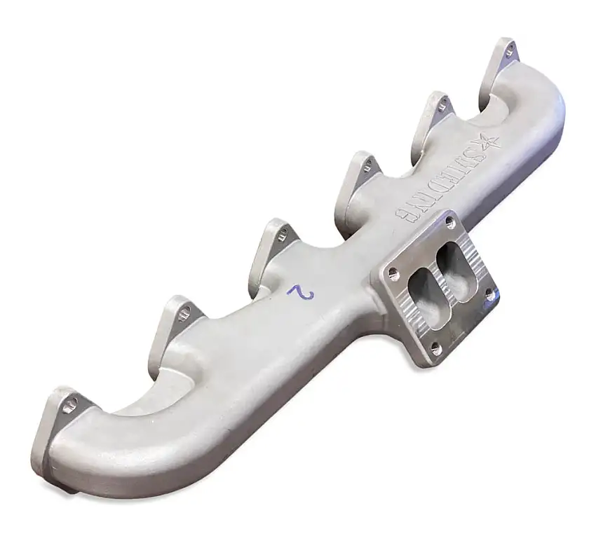 Smeding Diesel T4 2nd Gen 1-Piece Stainless Steel Exhaust Manifold 98.5-07 Ram 5.9L Cummins
