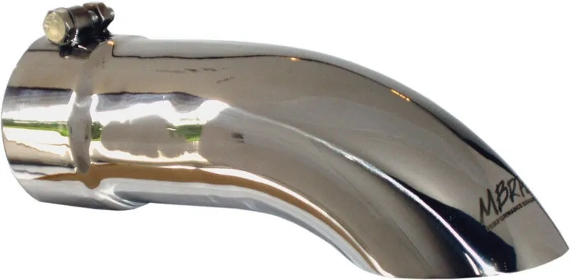 MBRP 3.5 inch Inlet 3.5 inch Outlet Polished 304 Stainless Steel Turn Down Exhaust Tip | MBR| T5080