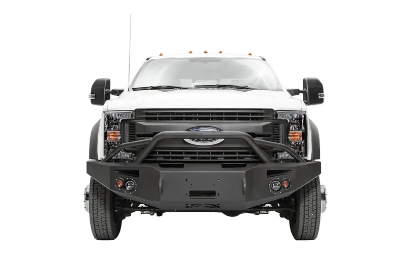 2017-2022 F450 & F550 Fab Fours Premium Winch-Ready Front Bumper with Pre-Runner Guard | FS17-A4252-1