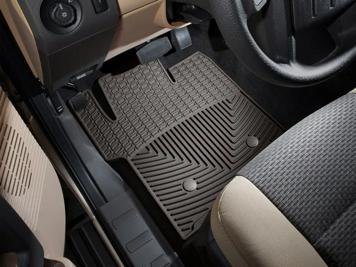 2011-2016 Ford F250 & F350 WeatherTech All-Weather Front Floor Mats Cocoa | W203CO