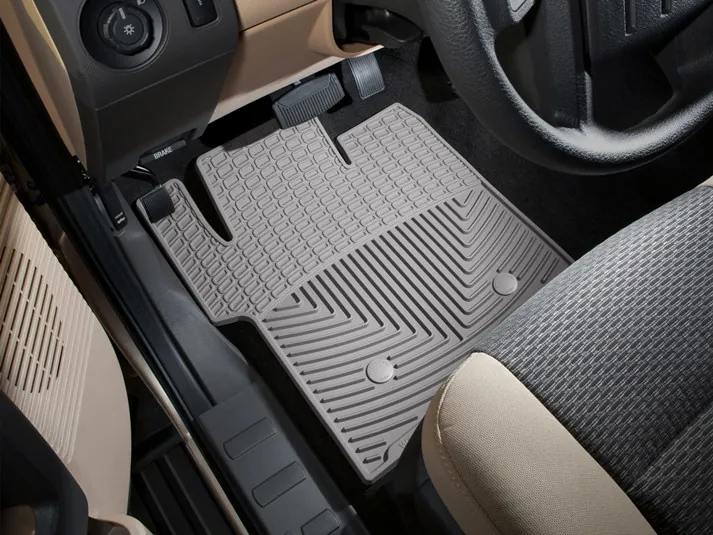 2011-2016 Ford F250 & F350 WeatherTech All-Weather Front Floor Mats Gray | W203GR