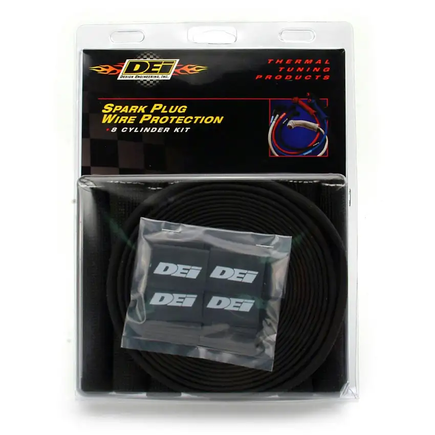 Design Engineering, Inc. 10712 Protect-A-Boot & Wire Kit Black 8 Cylinder