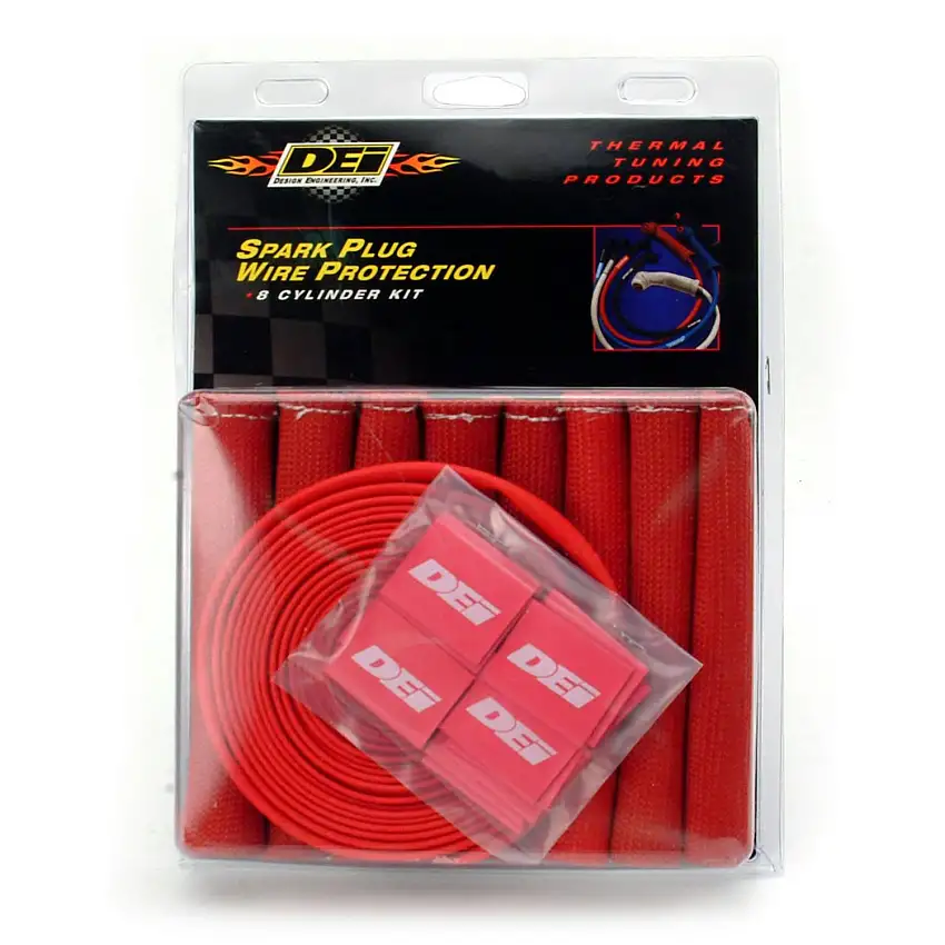 Design Engineering, Inc. 10722 Protect-A-Boot & Wire Kit Red 8 Cylinder