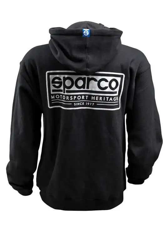 Sparco Swtshrt Hooded Heritage Blk Lr