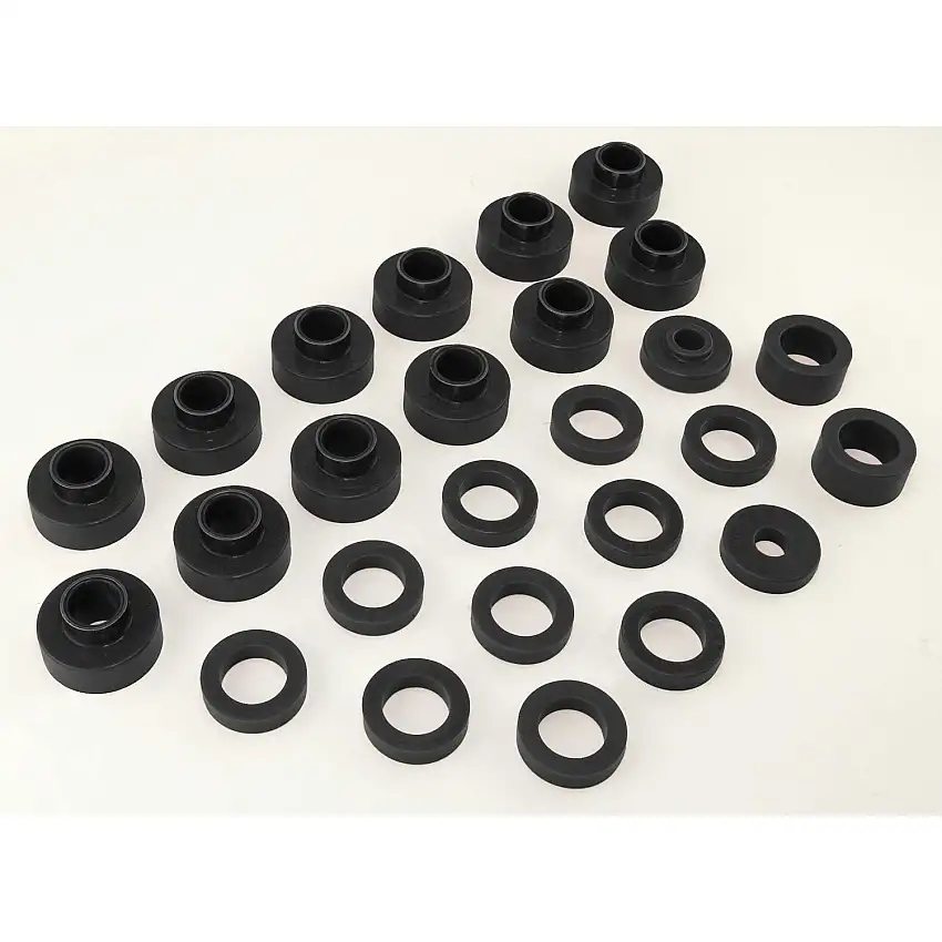 Rugged Ridge 1-104BL Body Mount Kit; Black; 81-86 Jeep CJ8