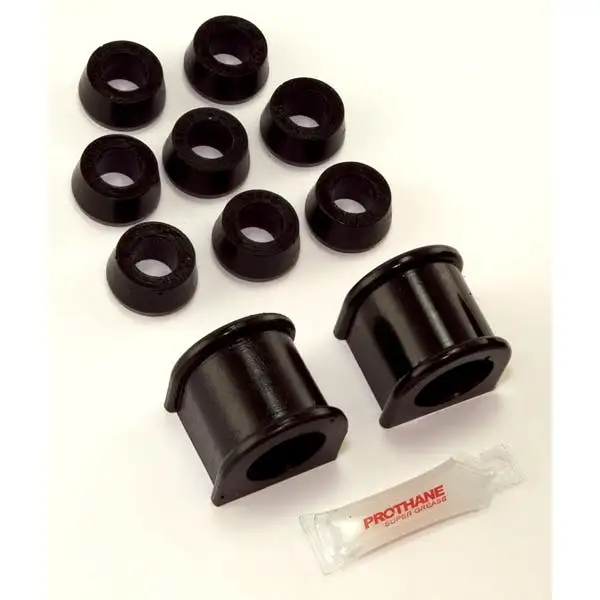 Rugged Ridge 1-1107BL Front Swaybar Bushing Kit; Black; 1-1/8 In.; 87-95 Jeep Wrangler YJ