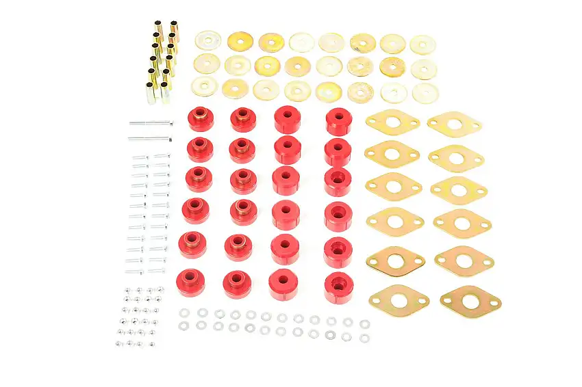 Rugged Ridge 1-117 Body Mount Kit, Polyurethane, 12 bushing