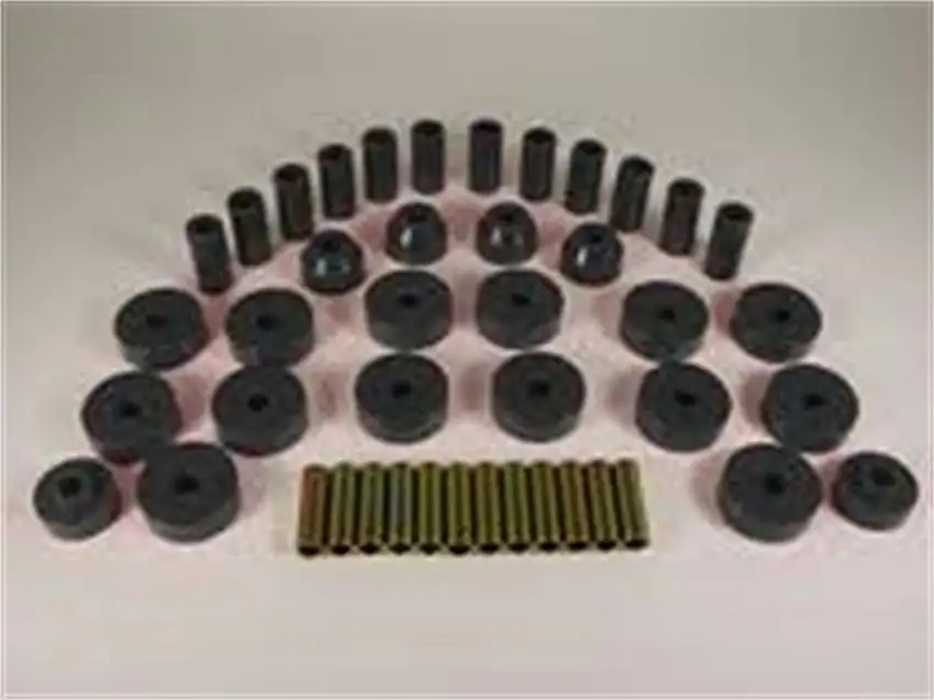 Rugged Ridge 1-2001BL Total Bushing Kit; Black; 55-75 Jeep CJ5/CJ7