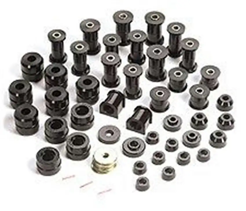 Rugged Ridge 1-2005BL Polyurethane Bushing Kit; Black; 87-95 Jeep Wrangler YJ