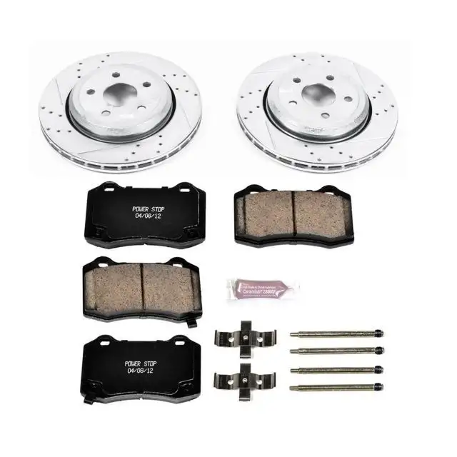 Power Stop Rear Z23 Evolution Sport Performance 1-Click Brake Kit for 12-14 Jeep Grand Cherokee WK2 SRT8 K5956