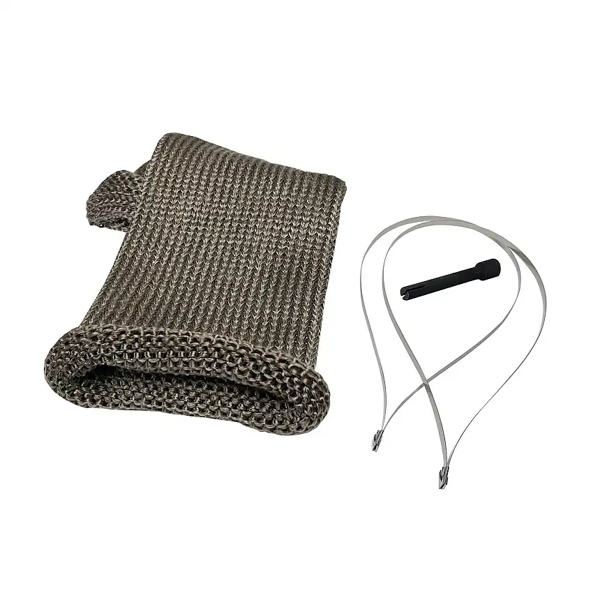 Design Engineering, Inc. 10049 Titanium Knit Sleeve Kit Tan 3in x 12in Includes Ties & Tool