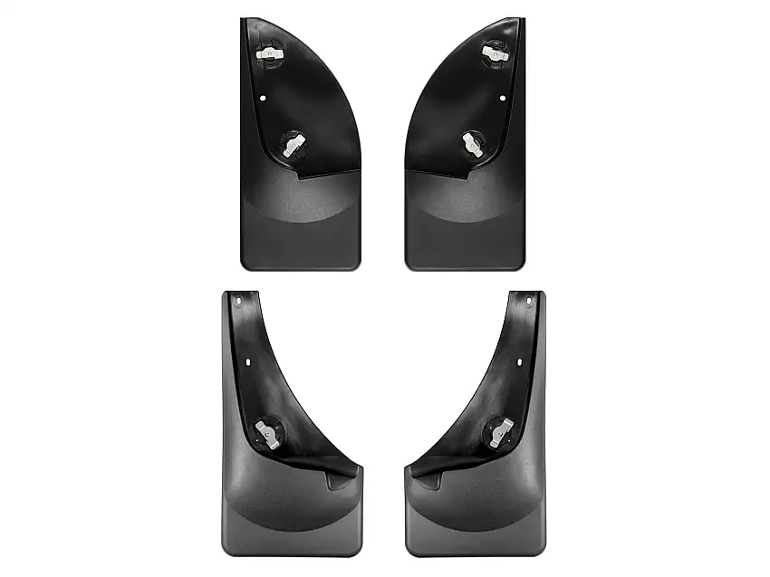 WeatherTech MudFlap No-Drill DigitalFit MudFlap Kit; Black 110001-120001