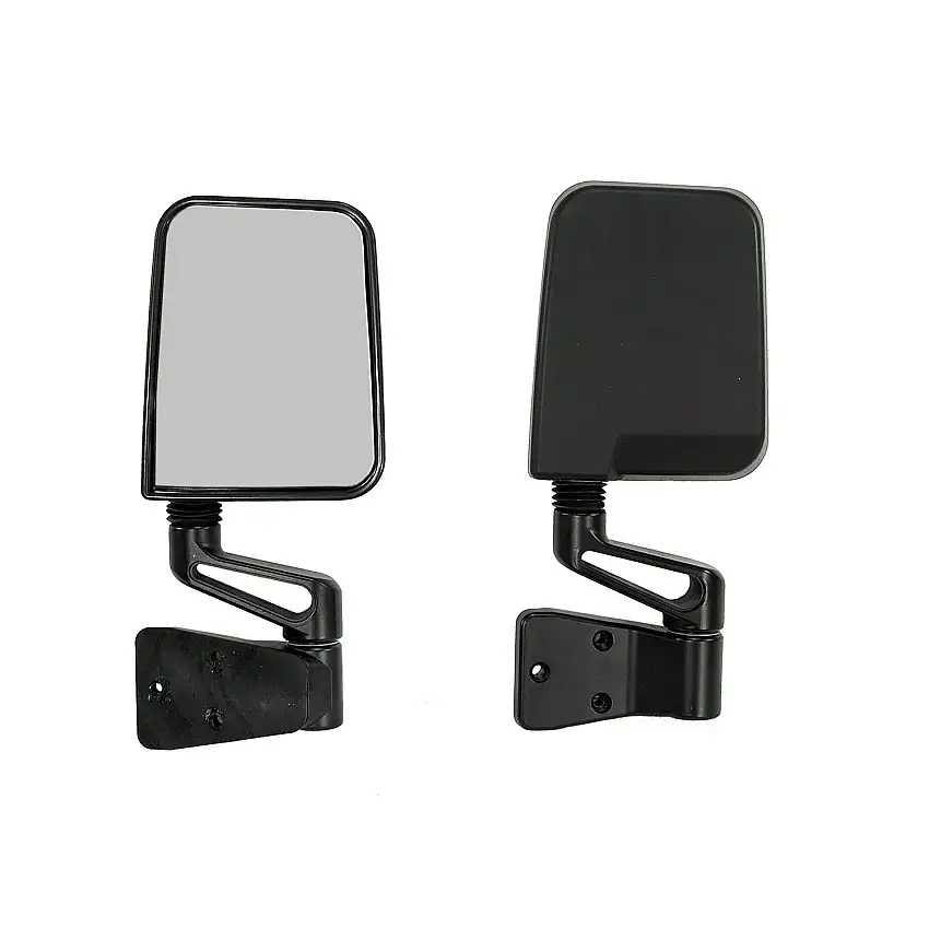 Rugged Ridge 7694 Mirror Pair Black; 87-02 Jeep Wrangler YJ/TJ