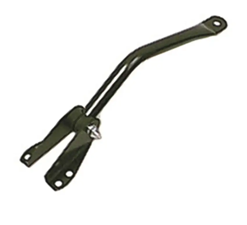 Rugged Ridge 11003.01 Mirror Arm and Bracket; Black; Left Side; 55-86 Jeep CJ Models