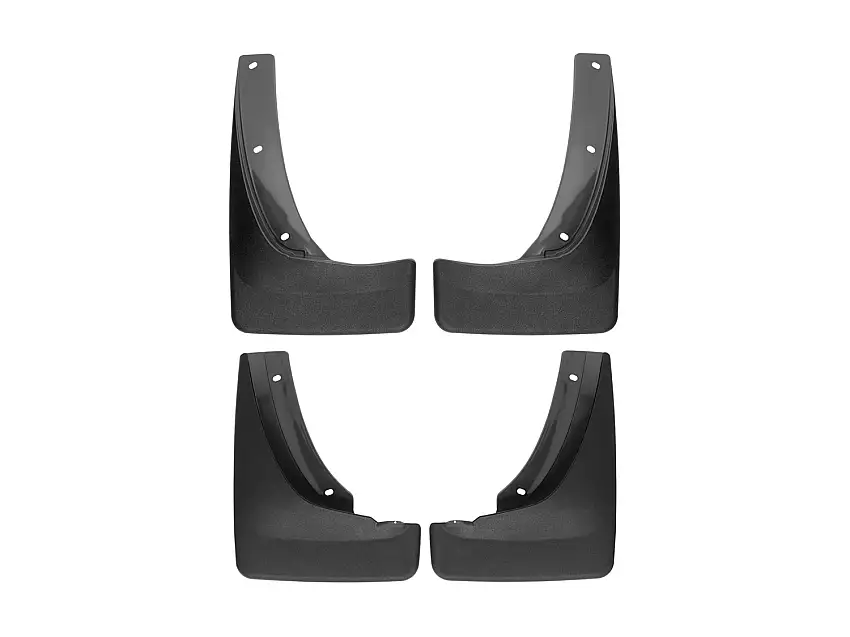 WeatherTech MudFlap No-Drill DigitalFit MudFlap Kit; Black 110128-120128