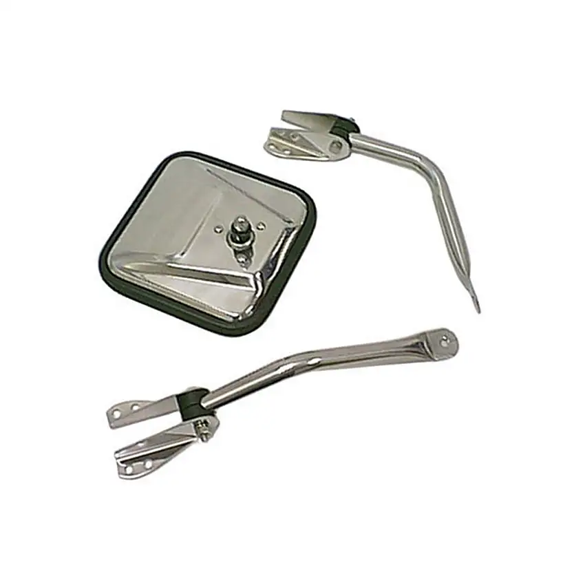 Rugged Ridge 11012.01 Chrome Mirror Arm; Left; 55-86 Jeep CJ Models