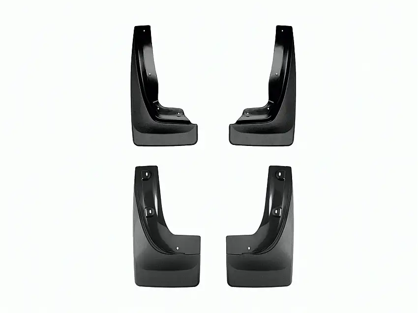 WeatherTech MudFlap No-Drill DigitalFit MudFlap Kit; Black 110141-120153