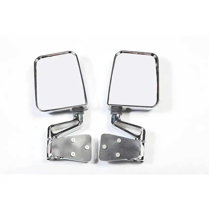 Rugged Ridge 11018.01 Door Mirror Kit; Dual Focus; Chrome; 87-02 Jeep Wrangler