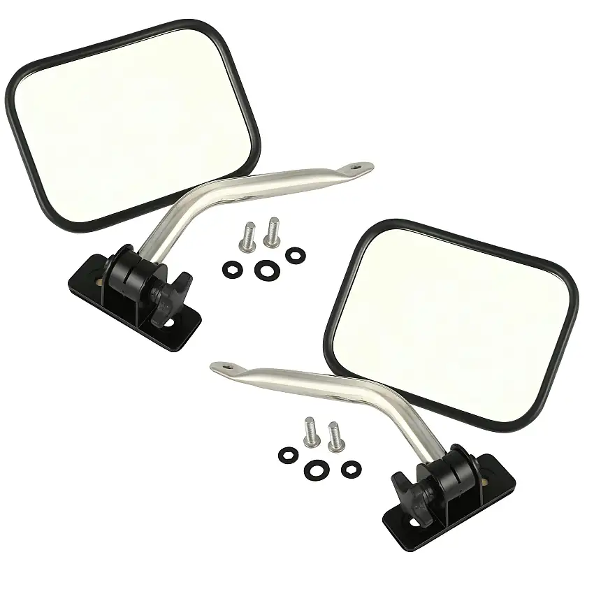 Rugged Ridge 11026.12 Quick Release Mirror Relocation Pair, Stainless