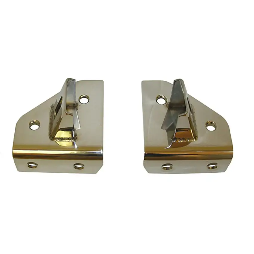 Rugged Ridge 11028.01 Windshield Light Mounting Brackets, Stainless Steel