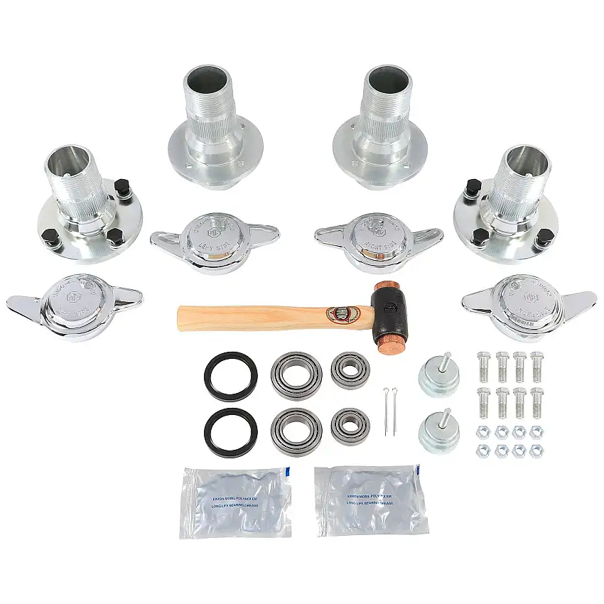 Wire Wheel Hub Conversion w/ Knockoffs for Tube Axle MGB