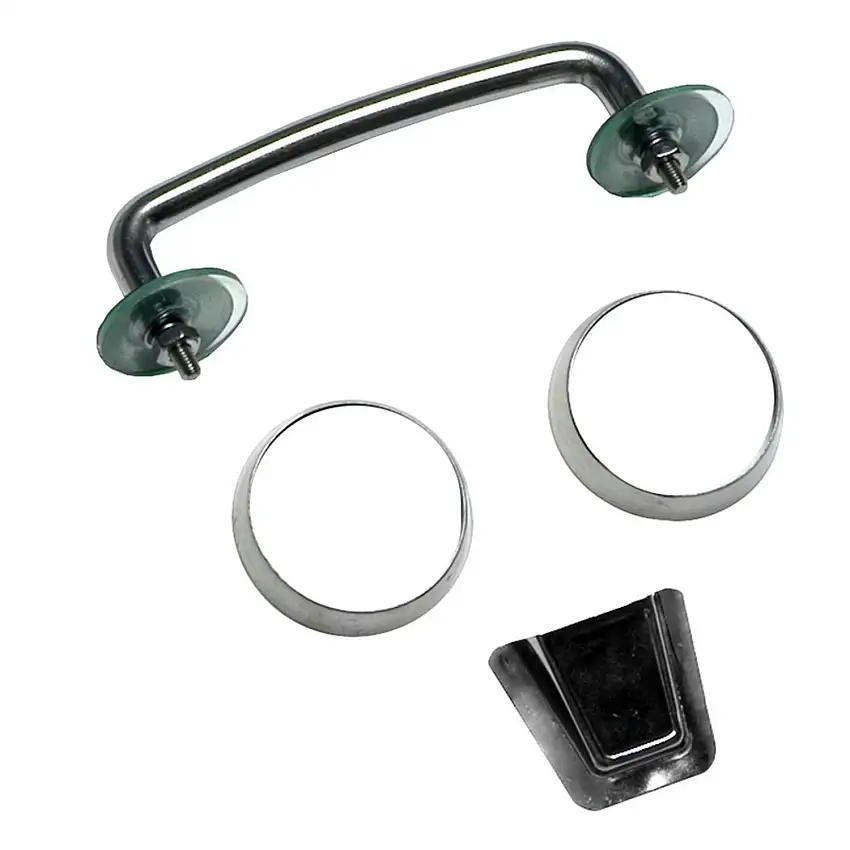 Rugged Ridge 11101.05 Windshield Tie Down Kit; Stainless Steel; 07-12 Jeep Wrangler JK