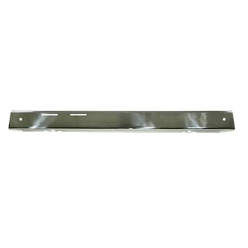 Rugged Ridge 11109.01 Front Bumper Overlay; Stainless Steel; 76-86 Jeep CJ Models