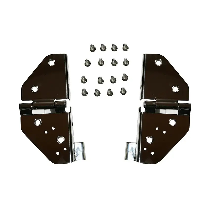 Rugged Ridge 11112.01 Windshield Hinges, Stainless Steel