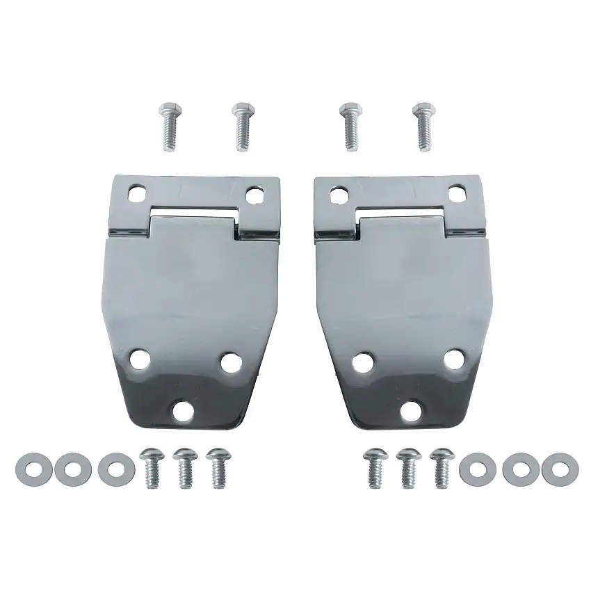 Rugged Ridge 11115.01 Hardtop Liftgate Hinge Kit; Stainless Steel; 76-86 Jeep CJ Models