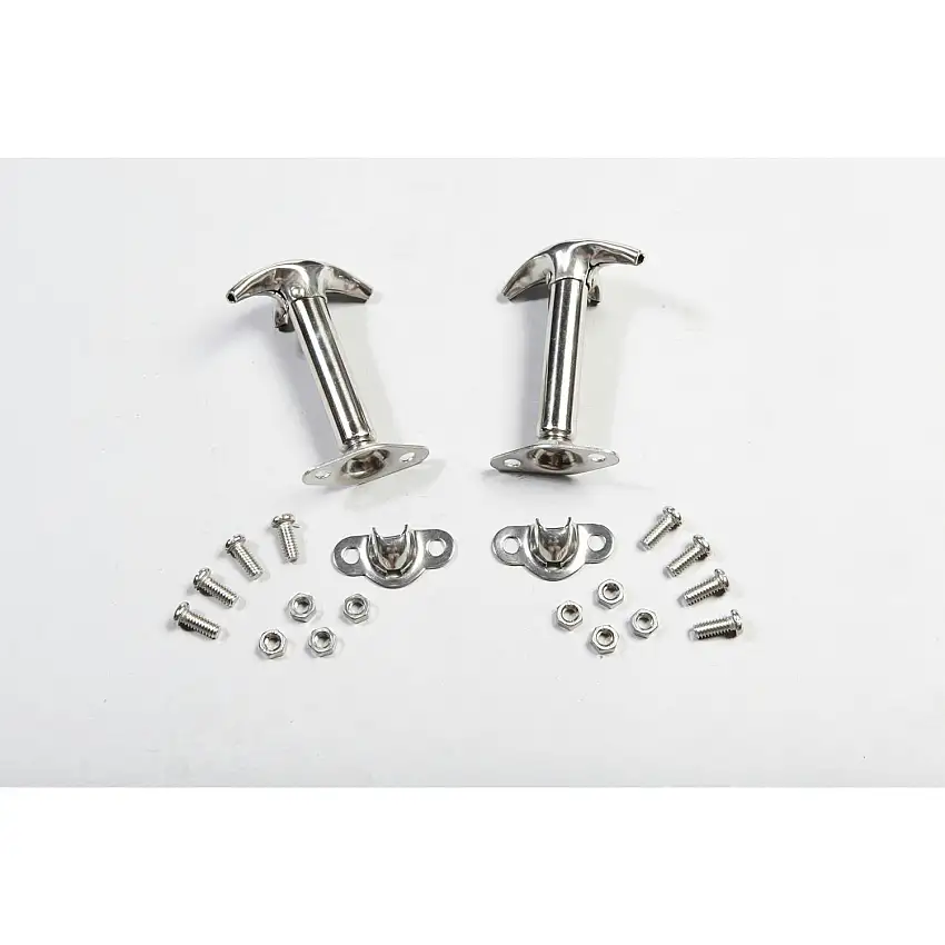 Rugged Ridge 11116.01 Hood Catch Kit; Stainless Steel; 41-95 Jeep CJ/Wrangler YJ