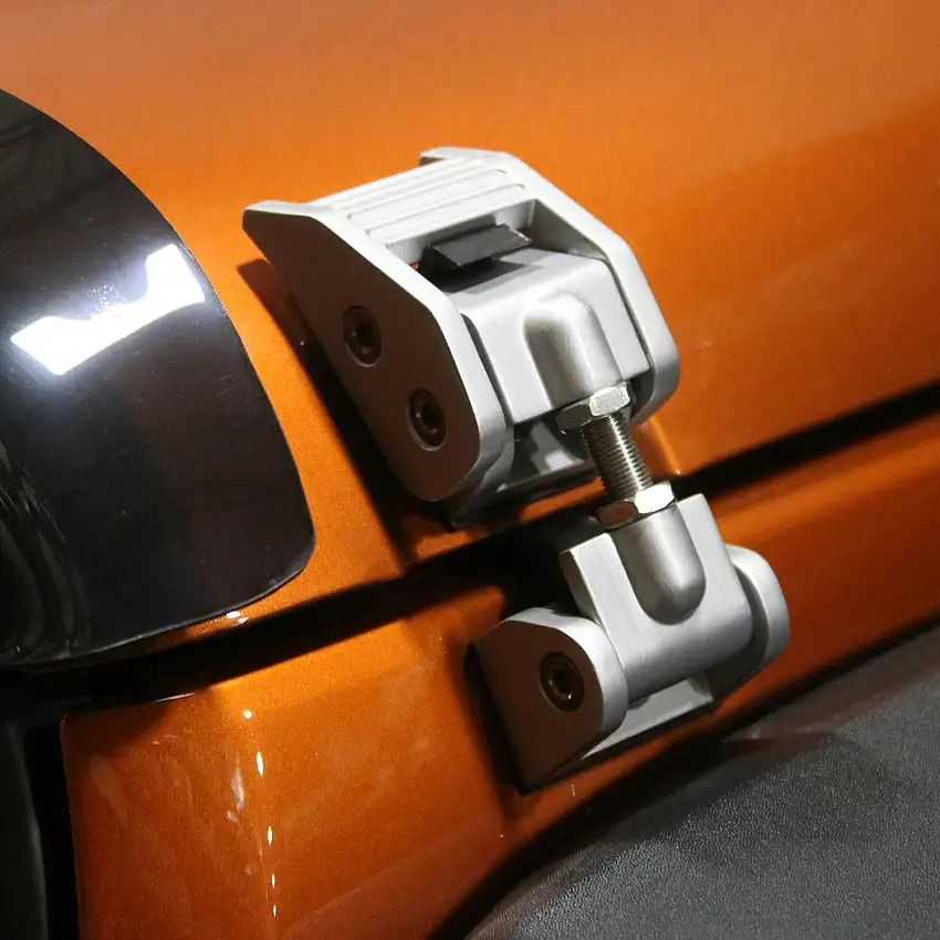 Rugged Ridge 11116.07 Hood Catches, Silver