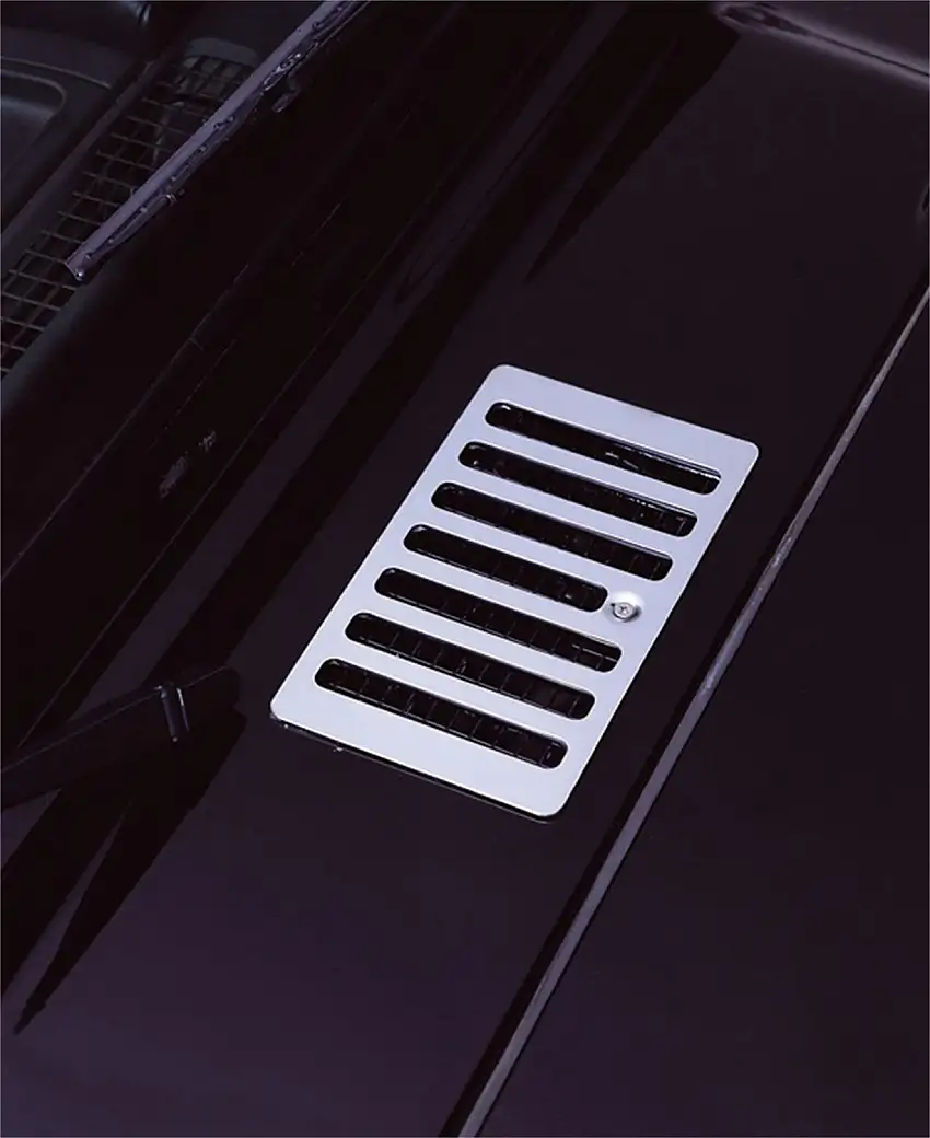 Rugged Ridge 11117.04 Cowl Vent Cover; Stainless Steel; 98-06 Jeep Wrangler TJ