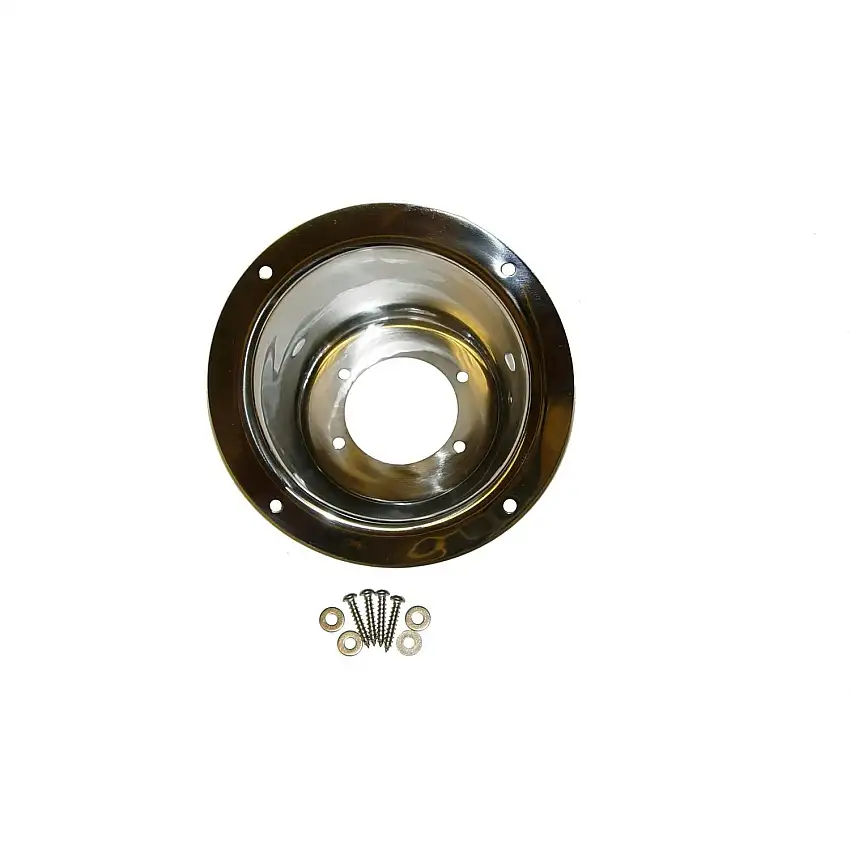 Rugged Ridge 11135.02 Gas Tank Filler Bezel, Stainless Steel