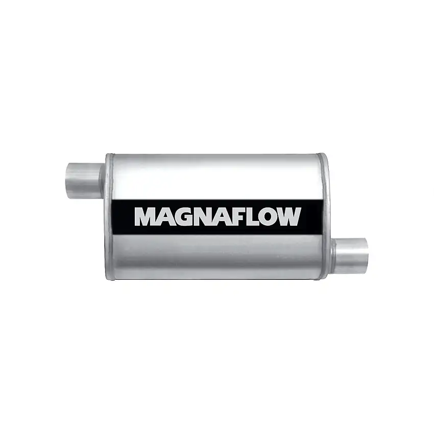 MagnaFlow Exhaust Products 11236 Straight-Through Performance Muffler; 2.5in. Offset/Offset; 4x14x9 Body