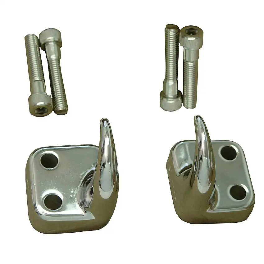 Rugged Ridge 11303.01 Front Tow Hooks, Chrome